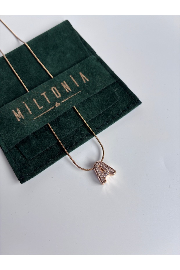 A Harfi Çelik Kararmaz Kolye - 1