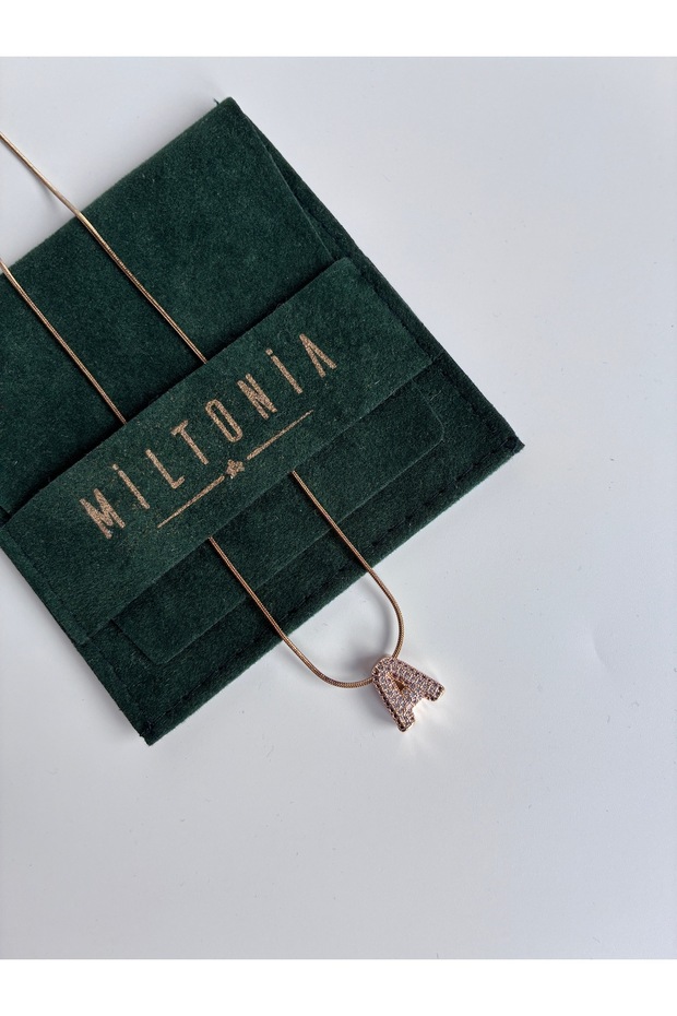 A Harfi Çelik Kararmaz Kolye - 2