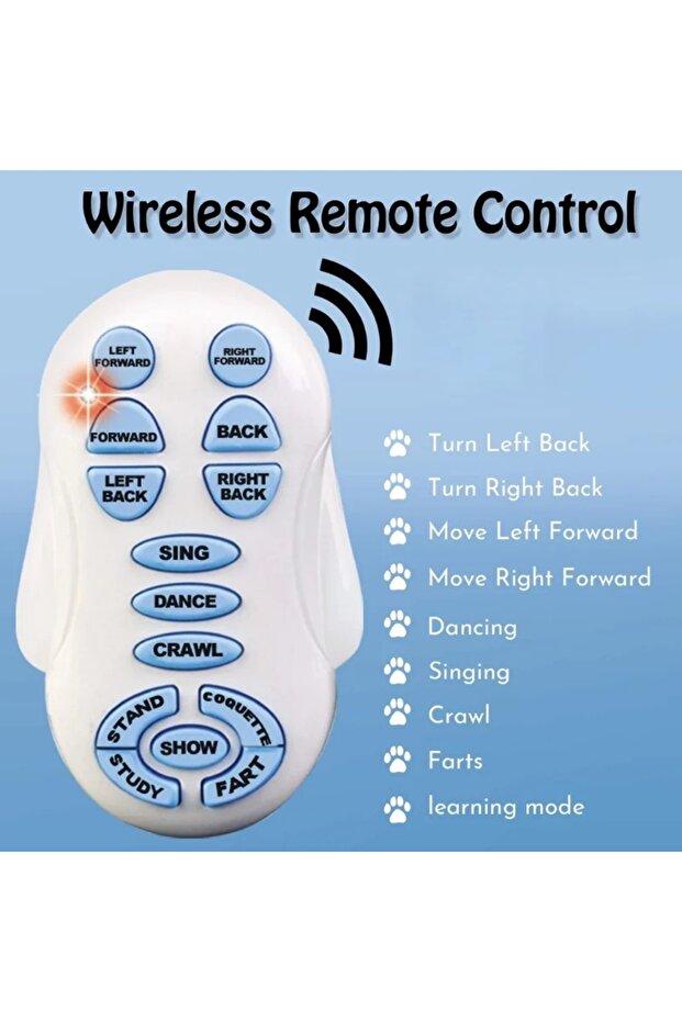 Smart-Dog Interactive Talking Robot Dog, Remote Control, White - 8