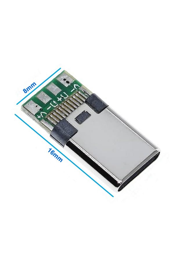 Erkek Type C to Dip Soket 4 Pin USB 3.1 Smd Lehimlenebilir Padler Konnektör Telefon Şarj Board Usb - 3