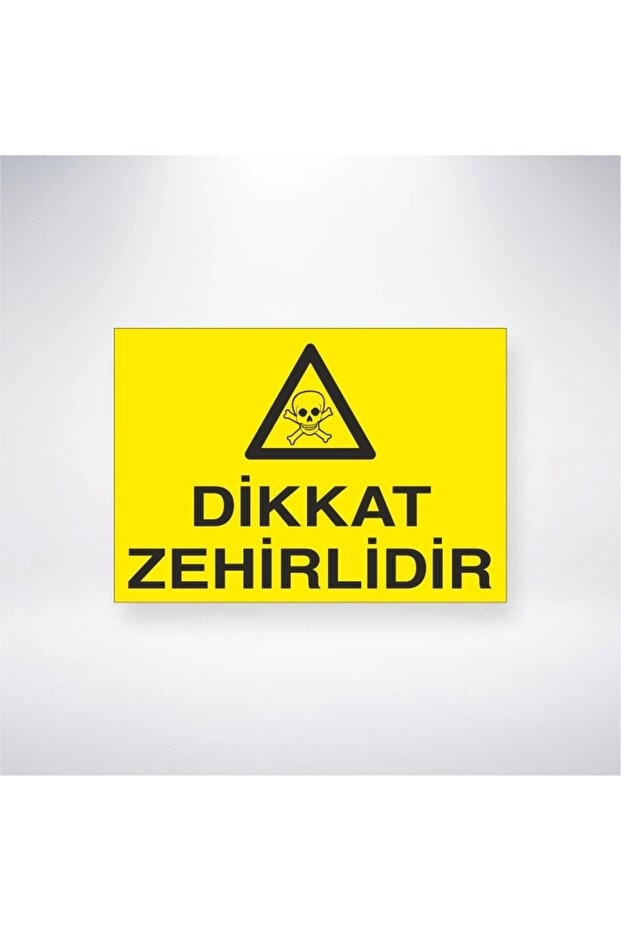 Caution Poisonous Sticker 20X28 cm