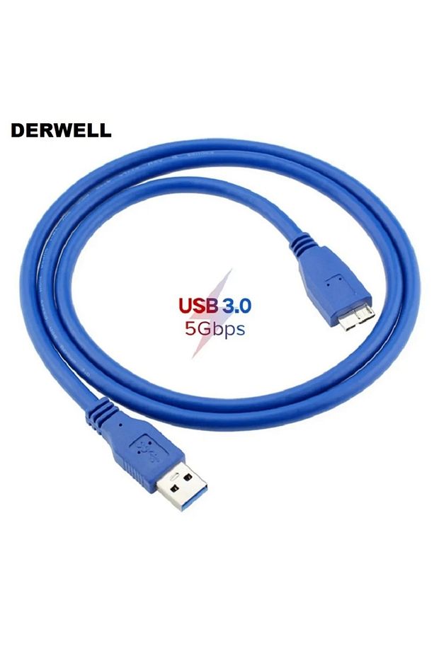 1.5 Metre 1.5m Harddisk Kablosu Yüksek Hiz Usb 3.0 Tip A Mikro B Kablo Hızlı Veri Aktarma Kablosu - 8