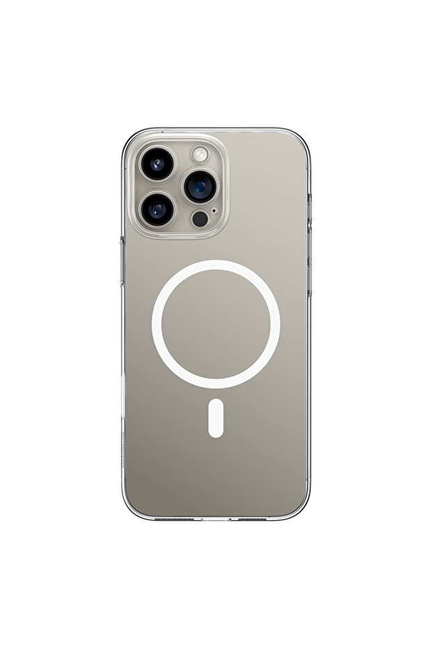 Ip 16 Pro Crystal Series Magnetic Phone Case - Transparent