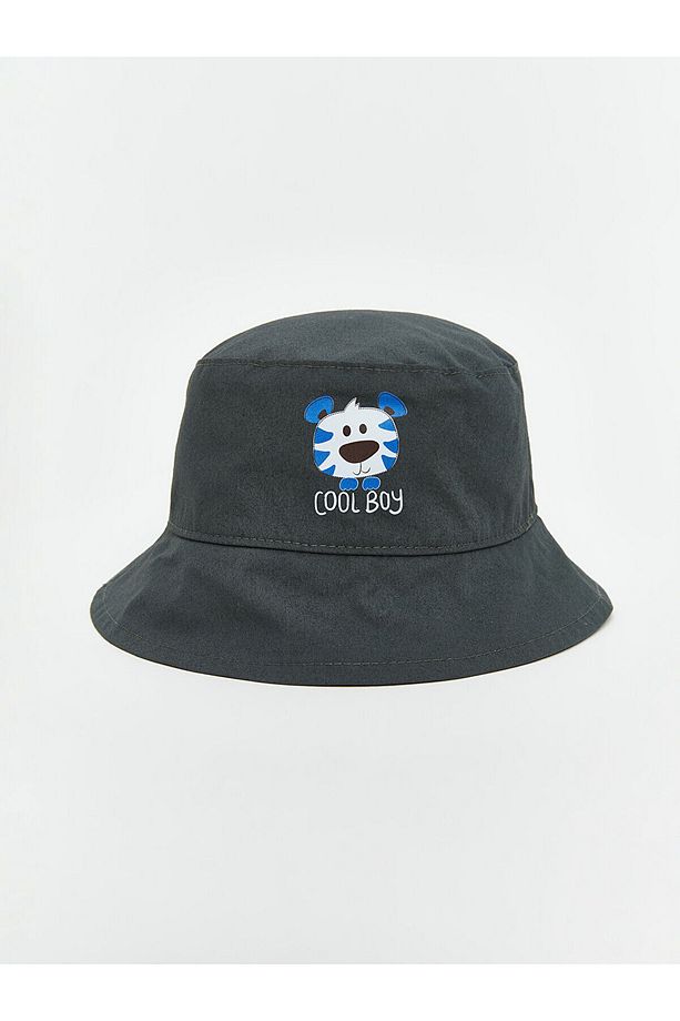 Baskılı Erkek Bucket Şapka - 1