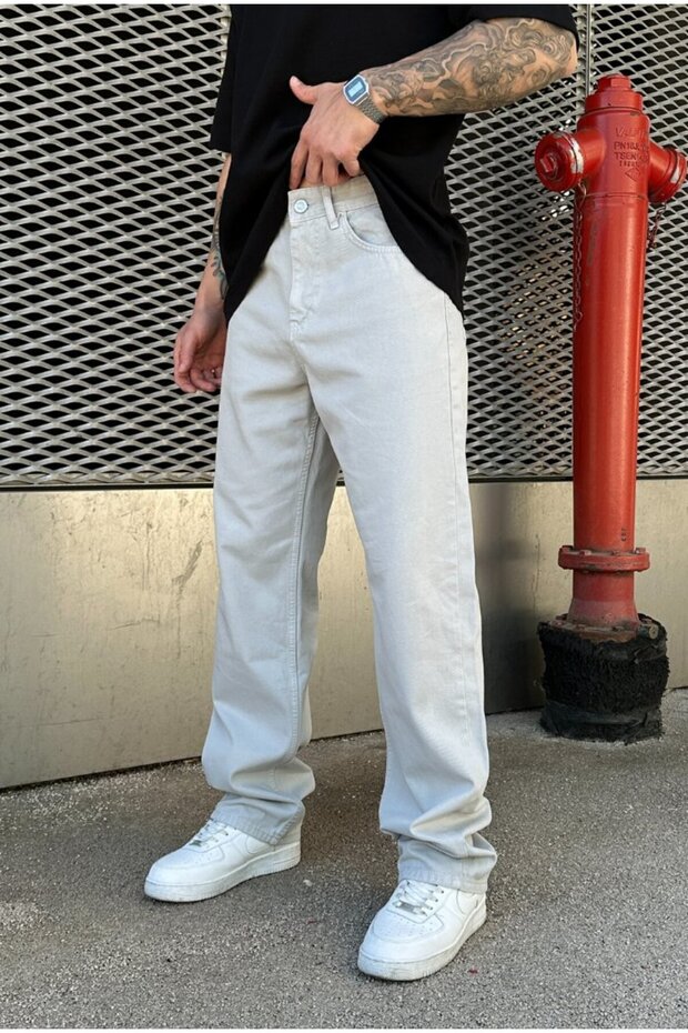 Basic Baggy Pantolon - 6