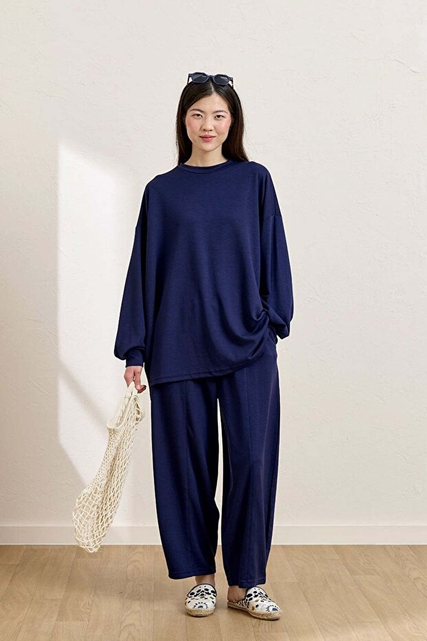 Set Shalwar bleumarin - 1