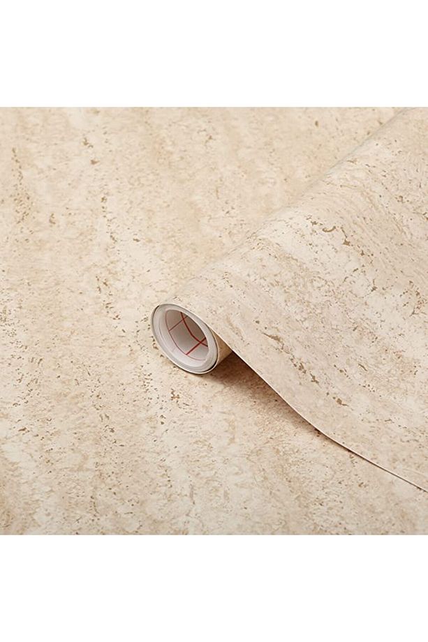 276-0099 Traverten Mermer Desen Kendinden Yapışkanlı Folyo ( 45 cm x 2 mt ) - 1