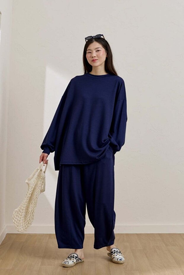 Set Shalwar bleumarin - 2