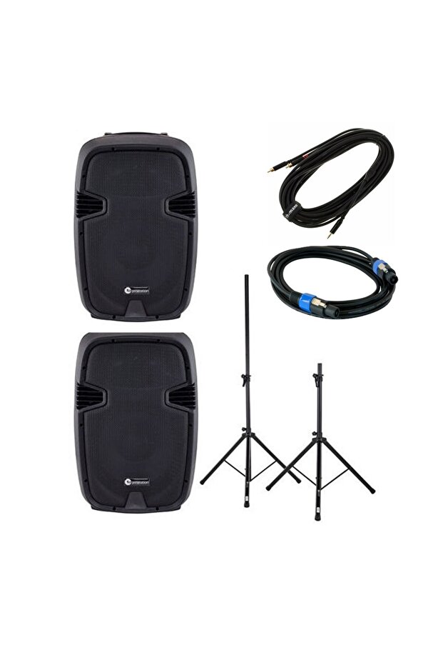 Fun Generation PL112 audio speaker system + Stands - 1