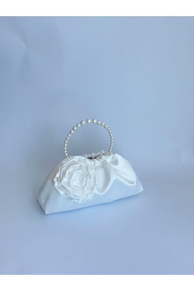 Rose Pearl Portfolio Evening Dress Handbag