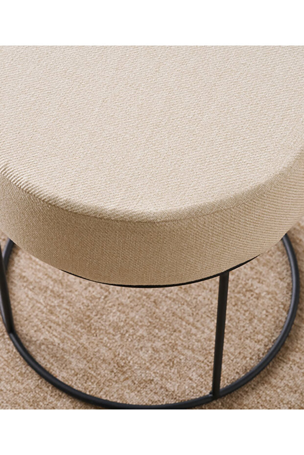 Didim Puf - Krem - 3