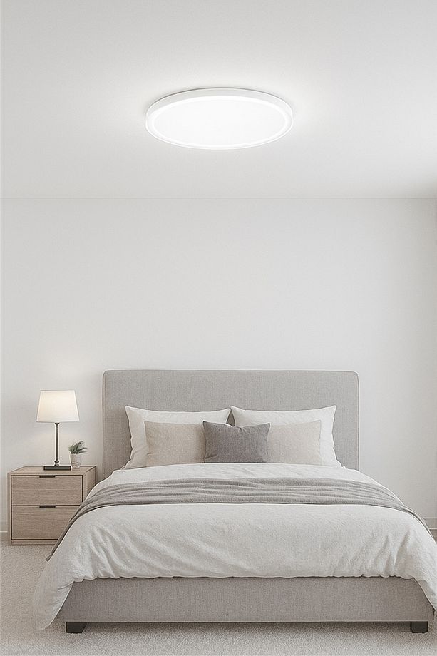 Tavana Sıfır Led Modern Avize Aydinlatma Gün Işığı Yüksek Lumen Güçlü Işık Balkon-mutfak-ofis-salon - 5