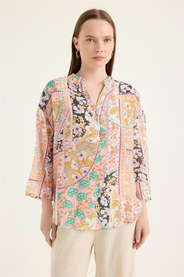 Desenli Bluz - 1