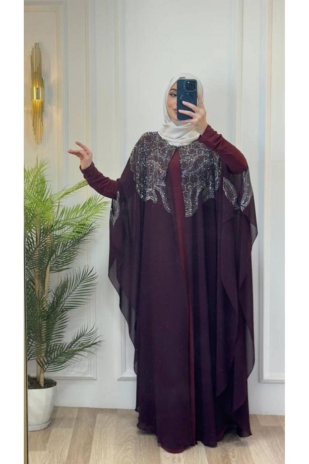kadın 2 parçalı kaftan model m4468 - 3