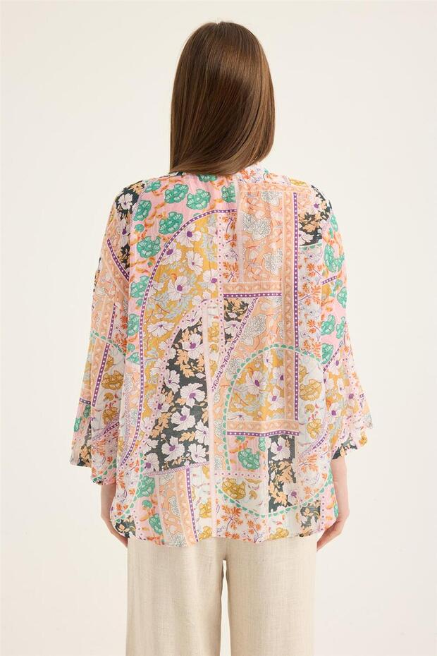 Desenli Bluz - 5