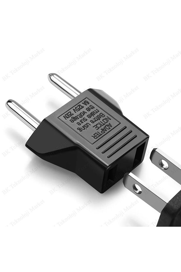 2 Adet Türkiye Amerikan 110 220 V Priz Ucu Jak Çevirici Dönüştürücü Adaptör Priz Amerikan Fiş Girişi - 2