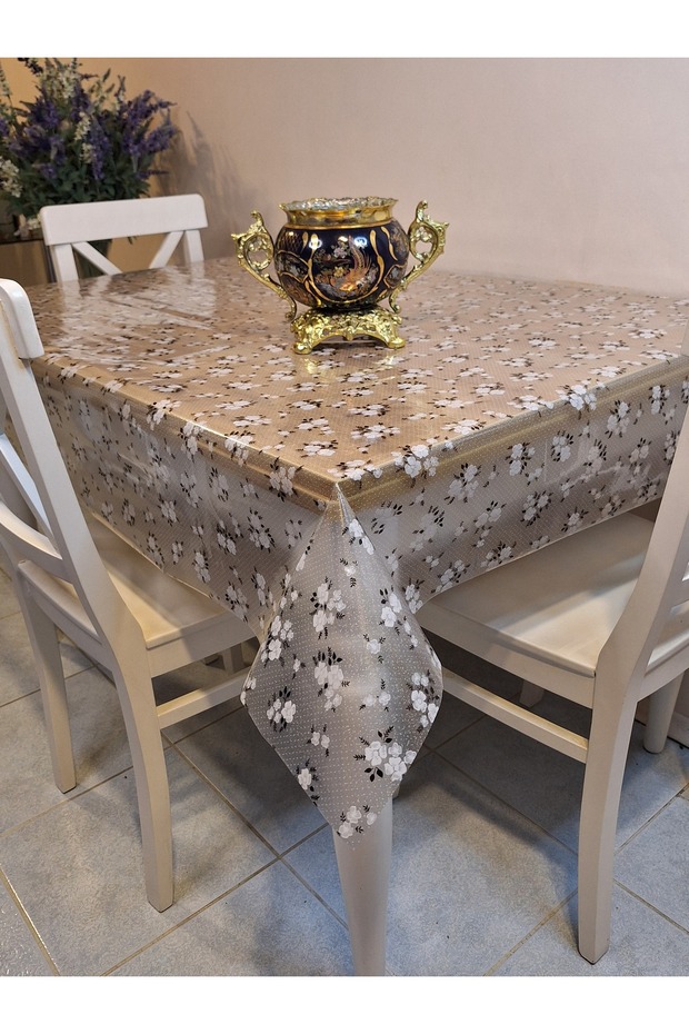 Transparent 0.018 Mm PVC Oilcloth - Patterned Erasable Transparent Tablecloth