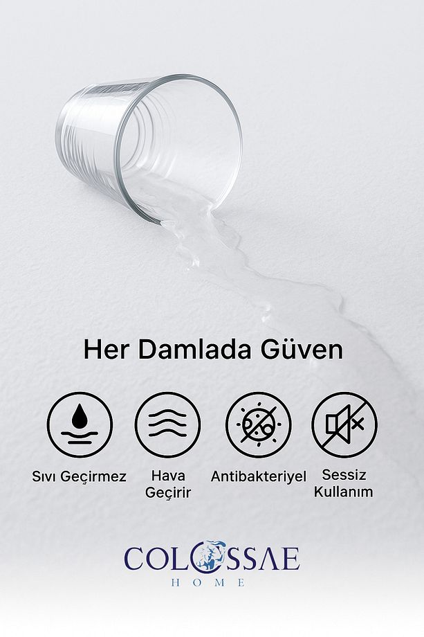 %100 Pamuk Kapitone Fitted Alez – Sıvı Geçirmez Yatak Koruyucu (TEK VE ÇİFT KİŞİLİK) - 3
