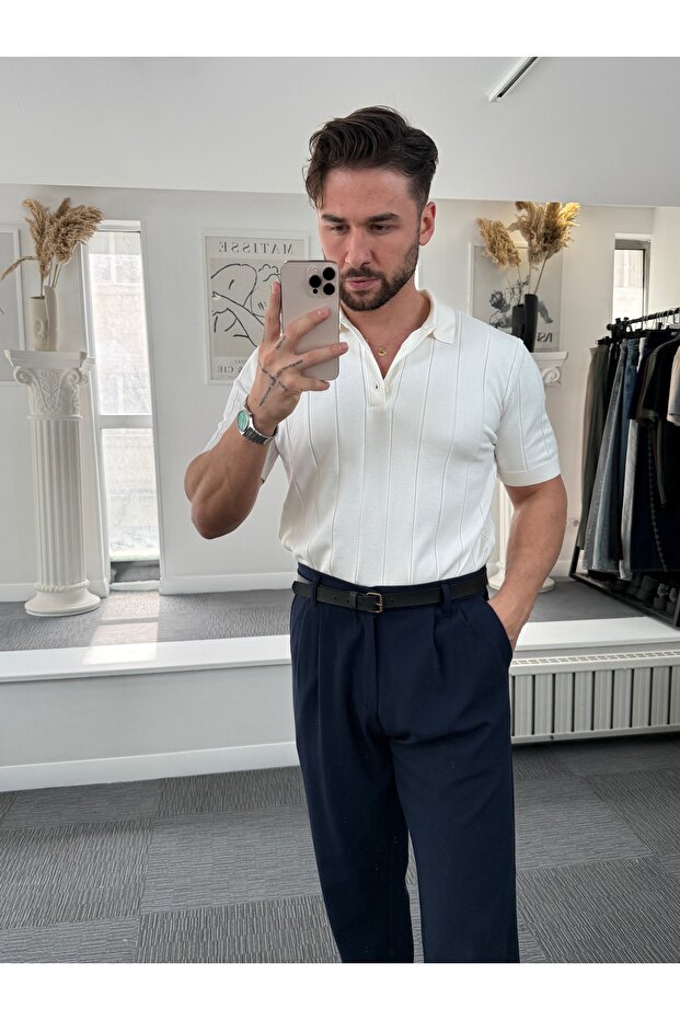 RL Fitilli Düğmeli Triko - 3