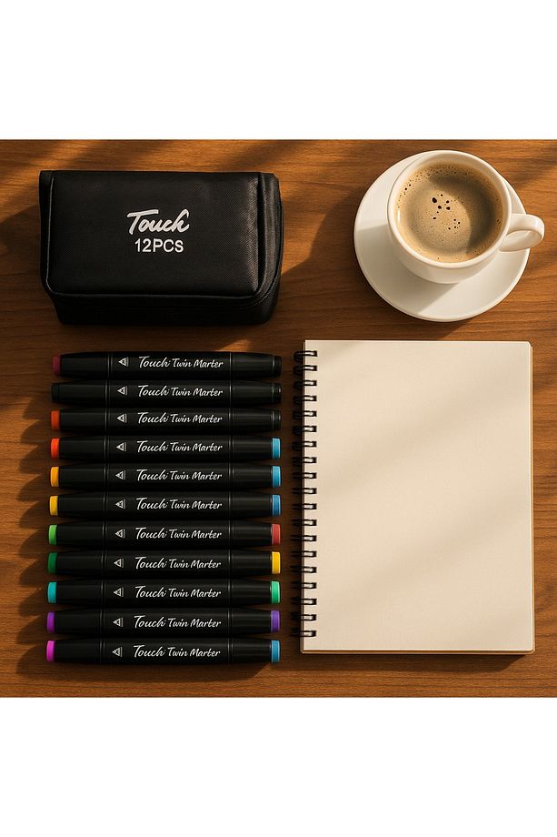 Marker kalem Touch marka 12'li set - 1