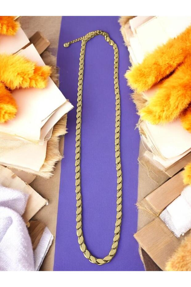 Pullu Model Paslanmaz Çelik Kolye 002 - 1