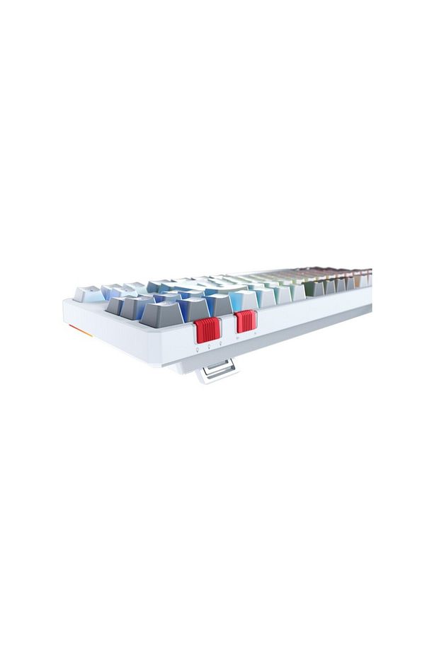 Yoru Tkl Type-c Bağlantılı Rgb Outemu Red Swich Q Mekanik Oyuncu Klavyesi- Beyaz/gri - 4