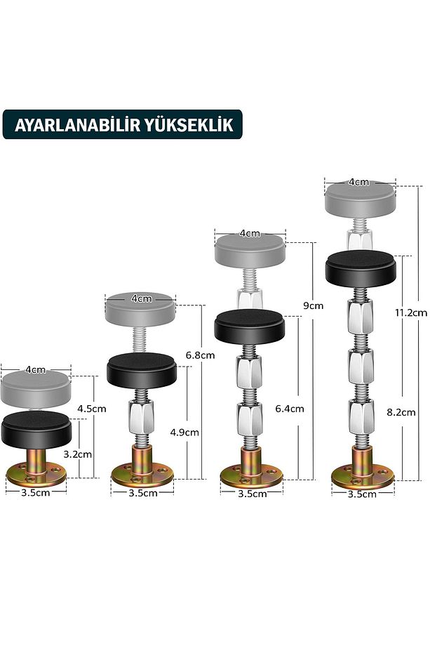 Mobilya Sabitleme Aparatı Baza Yatak Başlığı Ayarlanabilir Koltuk ve Kanepe Arkası Sabitleme Aparatı - 5