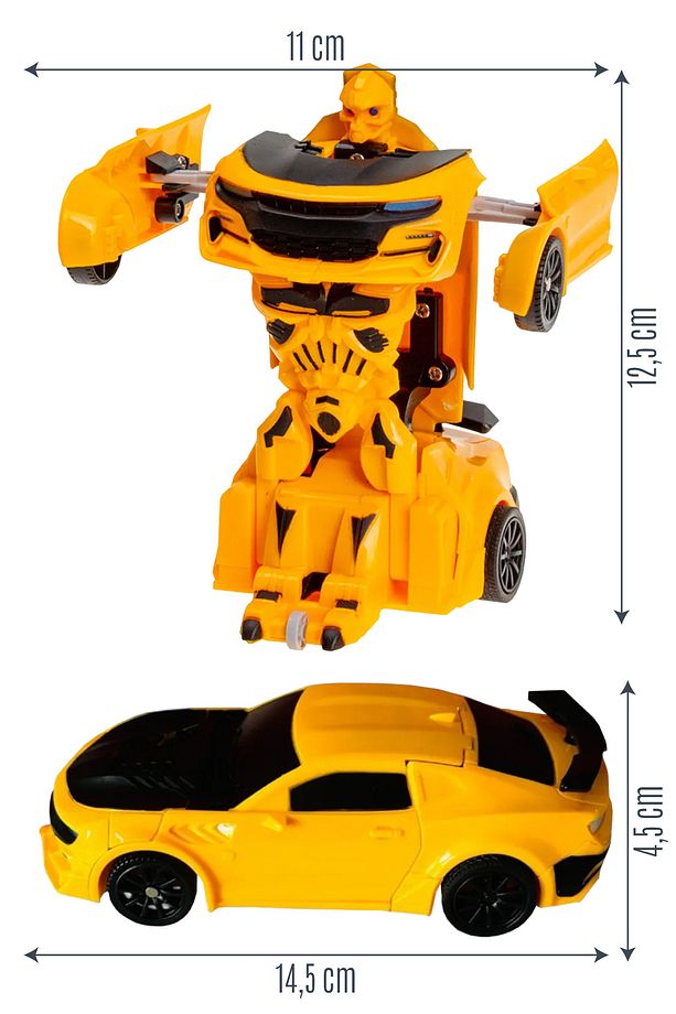 Çek Bırak Robot Yarış Oyuncak Araba Bumblebee - 2