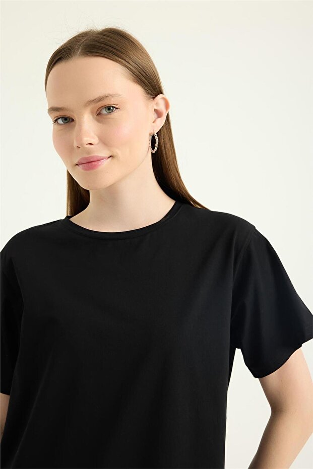 Yuvarlak Yaka Tshirt - 4
