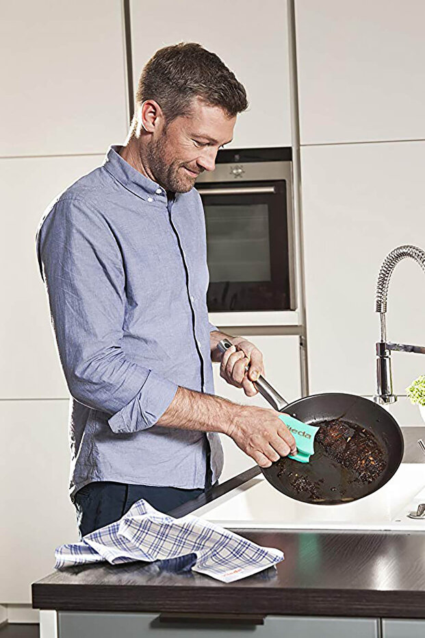 2 Li Ultra Çizmez Oluklu Bulaşık Süngeri - 5