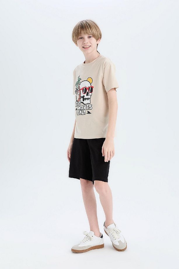 Erkek Çocuk Pijama Takımı Baskılı Kısa Kollu Üst Şort E0159A825SM - 4