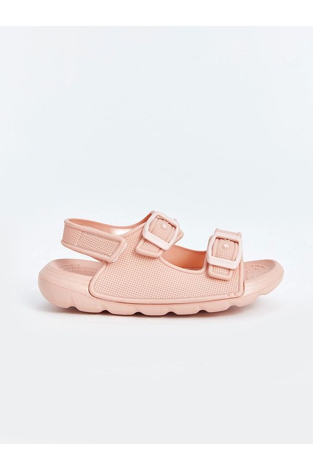 LCW STEPS Pembe Baskılı Çift Bantlı Kız Bebek Sandalet - 2