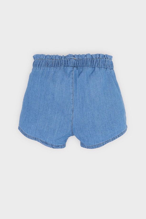 Kız Bebek Beli Lastikli Jean Şort E5245A525SM - 4