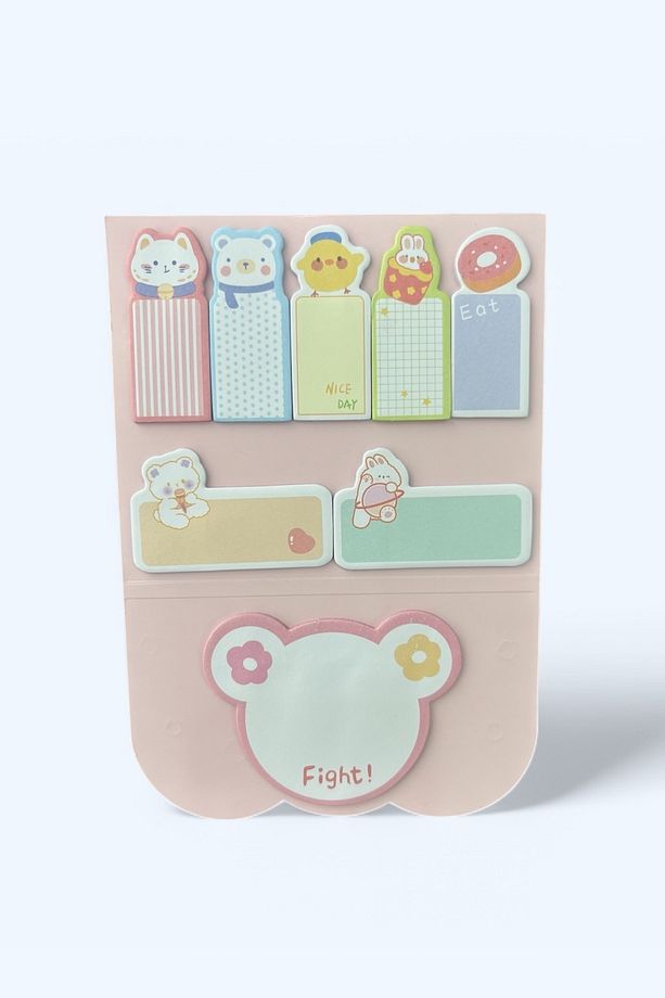 Sevimli Figürler Postit Post-it Seti Yapışkanlı Not Kağıdı 1 Adet - 2