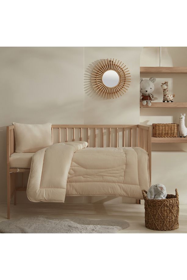 Bebek Giraffe Kapitoneli Comfort Set Sarı - 1