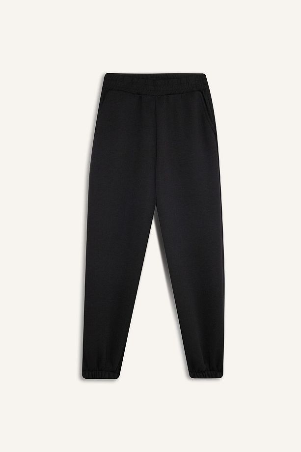 Fit Oversize Geniş Kalıp Sporcu Eşofman Altı Çift Cepli Jogger Paça Standart Boy Skuba Dalgıç - 7