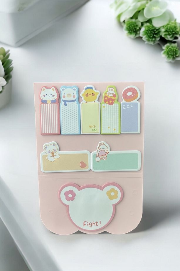 Sevimli Figürler Postit Post-it Seti Yapışkanlı Not Kağıdı 1 Adet - 7