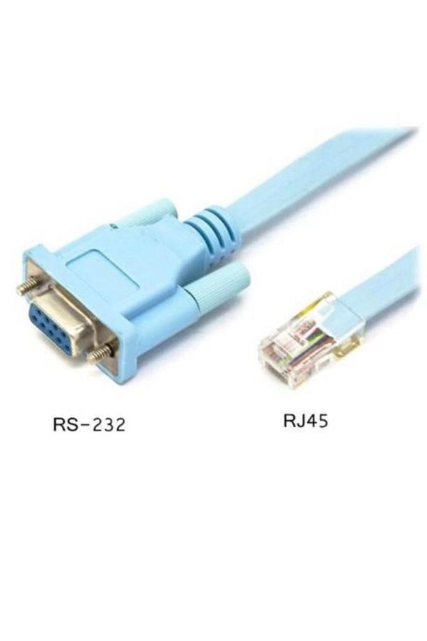 Cisco Uyumlu Konsol Kablosu – RS232 DB9 Dişi – RJ45 Erkek – 1.8m Rollover Seri Kablo - 2