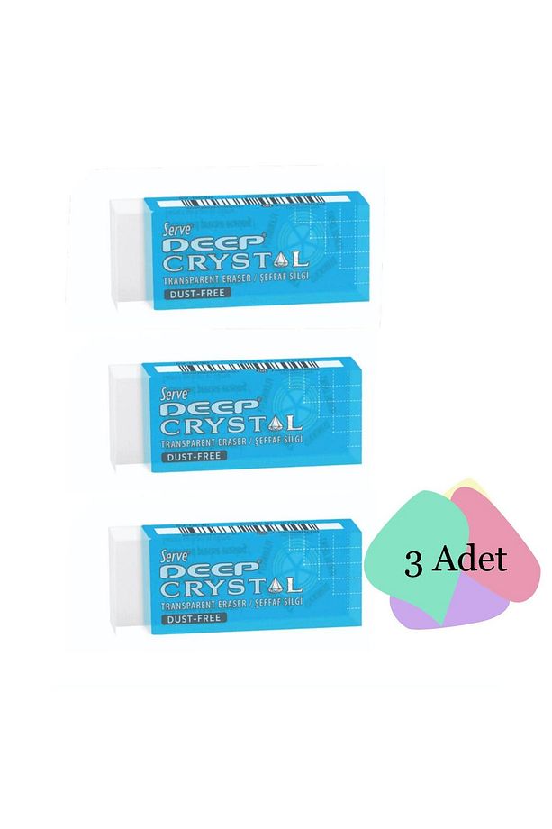 Deep Crystal Şeffaf Silgi No:30 3 Adet - 1