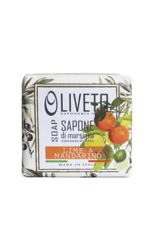 Saponeria Oliveto Lime Mandarino Solid Soap 200 Gr | Lemon and Tangerine | Antioxidants | Bath Soap