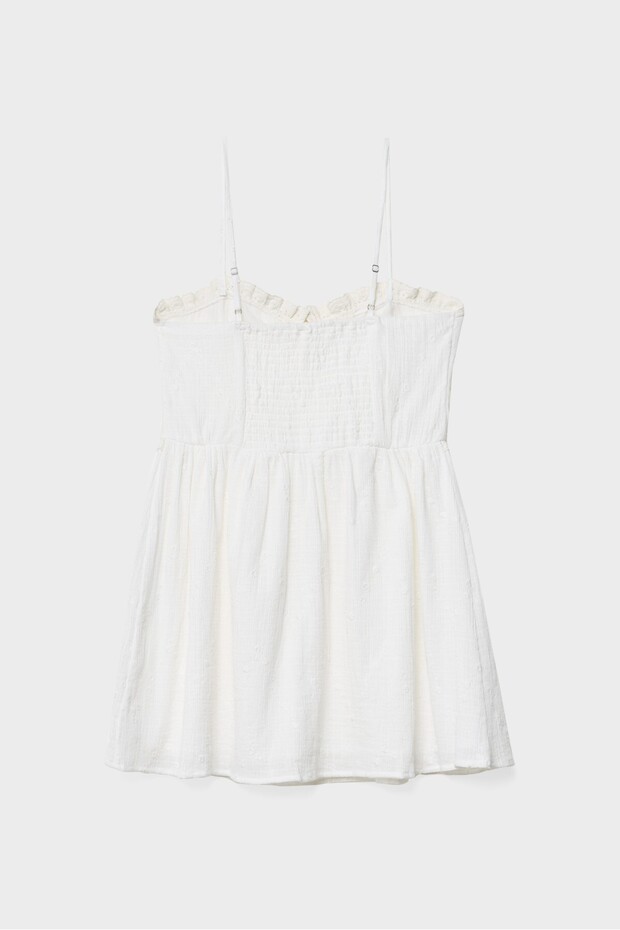 Kısa dökümlü elbise - 6