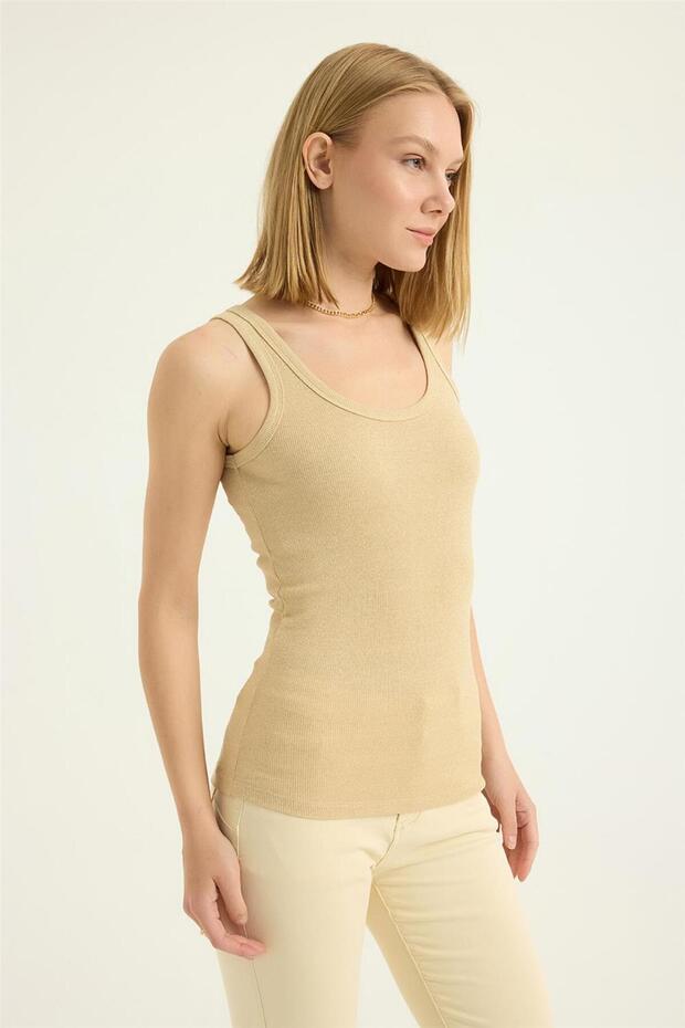 Simli Kalın Askı Atlet - 3