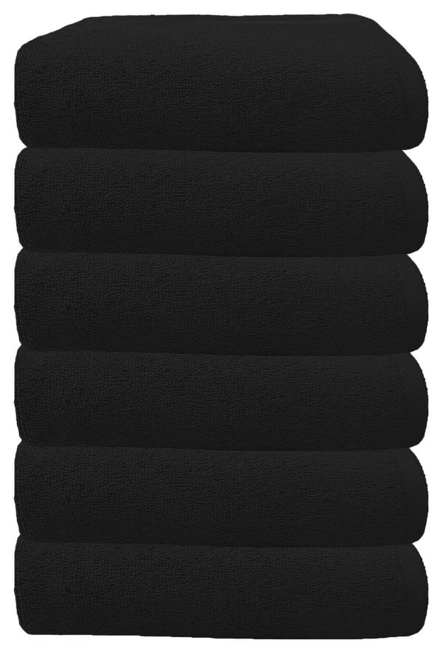 6-Piece Hairdresser & Barber Hair Towels 50X90 cm Premium