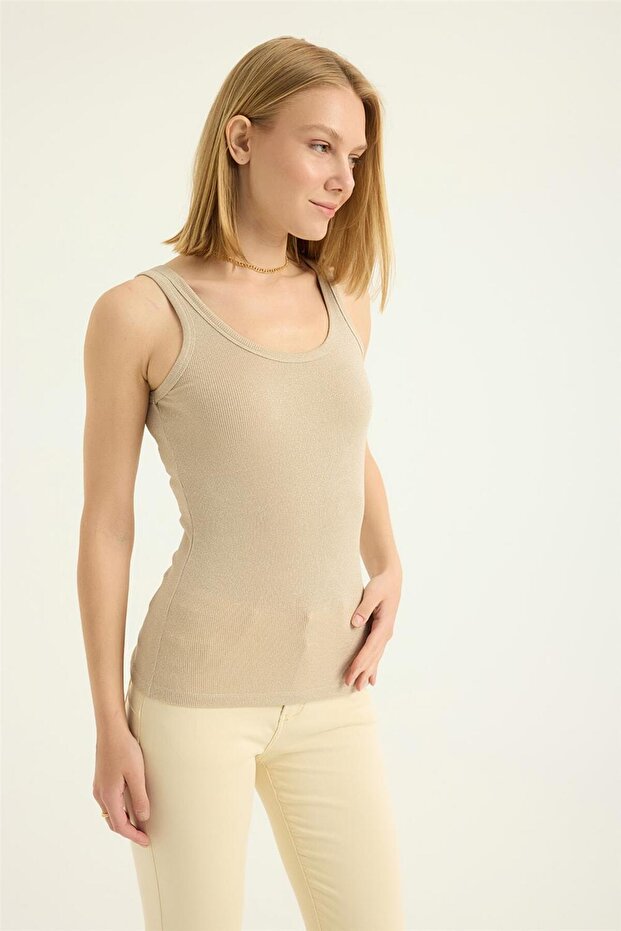 Simli Kalın Askı Atlet - 3