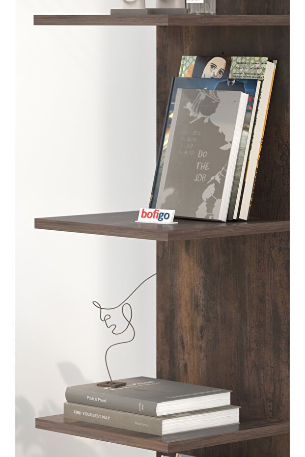 Wall Mounted Bookcase Wall Shelf Mars - 2