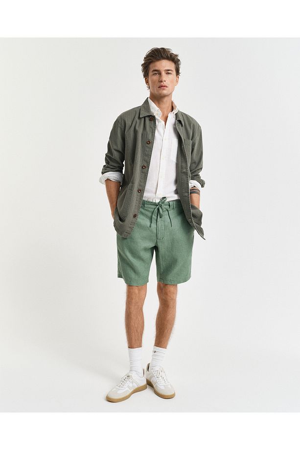 Erkek Yeşil Relaxed Fit Şort - 1