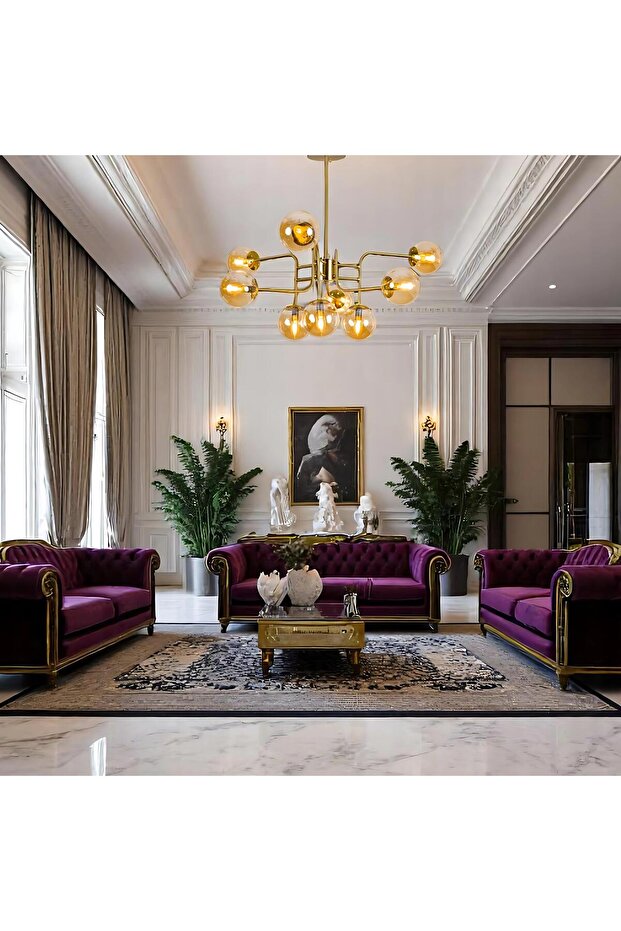 Chiaro 9'lu Glop Avize - 2