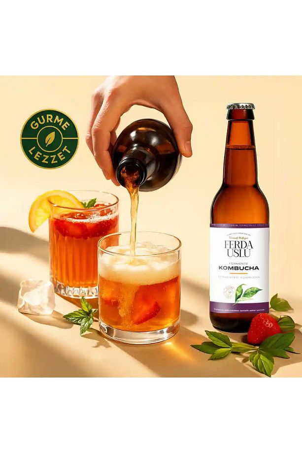 Probiyotik Kombucha Çayı Glutensiz & Vegan 330 ml - 3