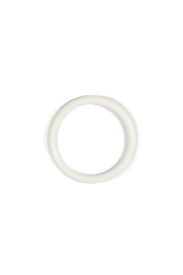 White Plastic Ring 6 cm - 1