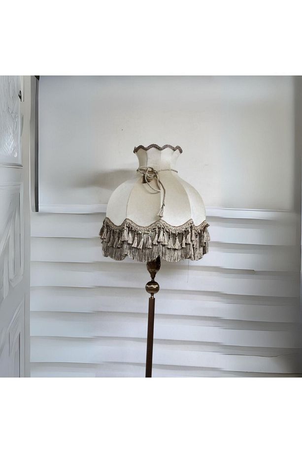 Klasik Lambader Vizon Başlık Bronz Ayak 170cm. - 7